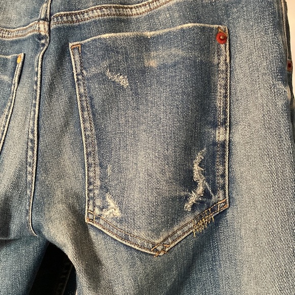 Zara low-rise relaxed fit stretch ripped Z1975 jeans - Picture 14 of 16